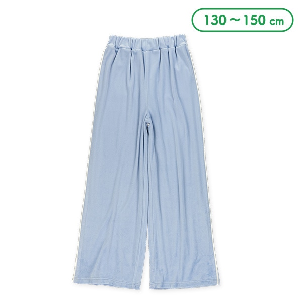 ストレッチベロアサイド1ラインロングパンツ