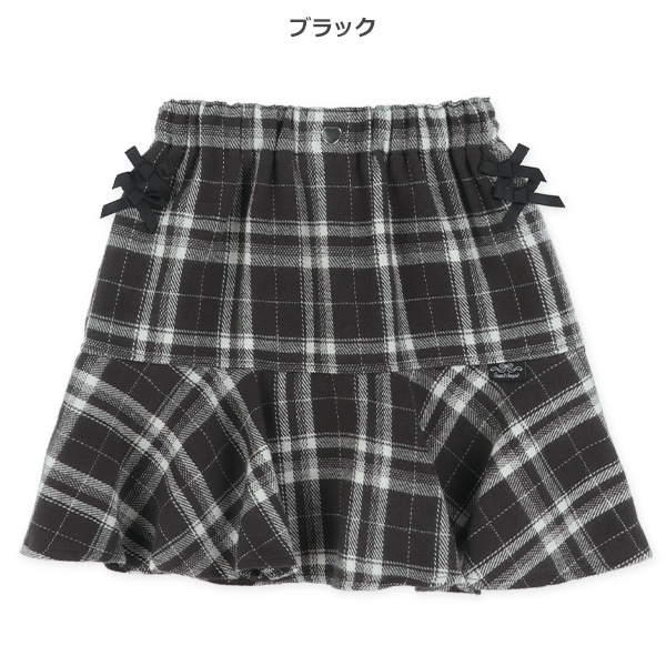 先染めチェック柄マーメイドスカート