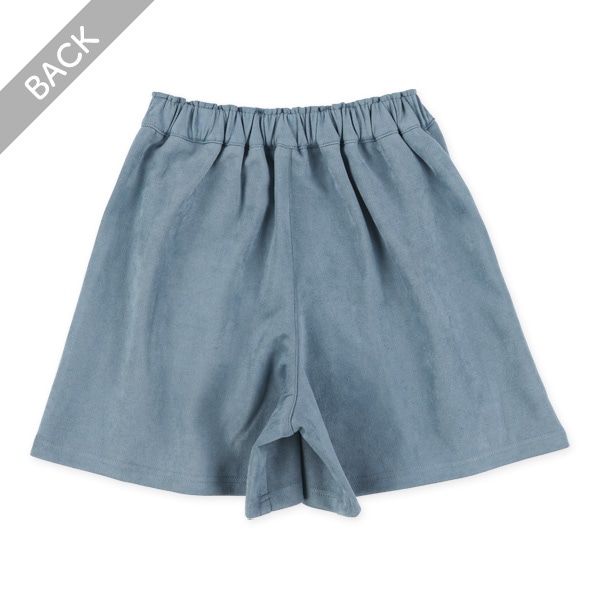 スウェード風キュロットパンツ