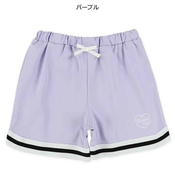 エステル裾ラインショートパンツ