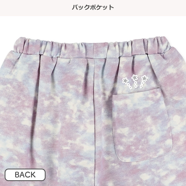 ミニ裏毛レインボータイダイショートパンツ