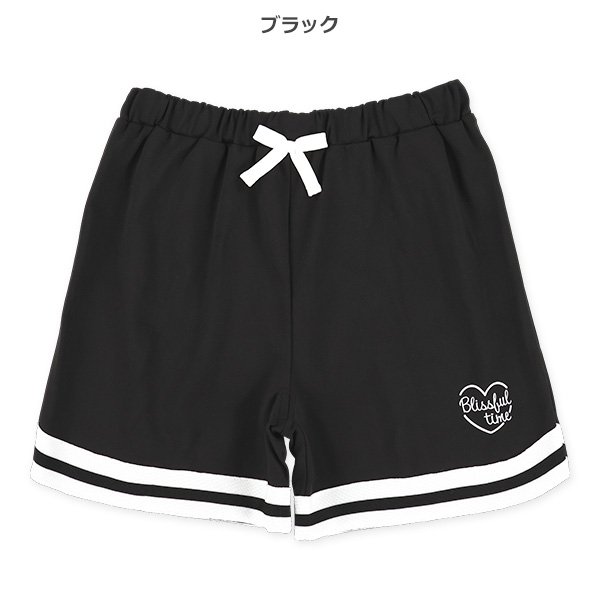 エステル裾ラインショートパンツ