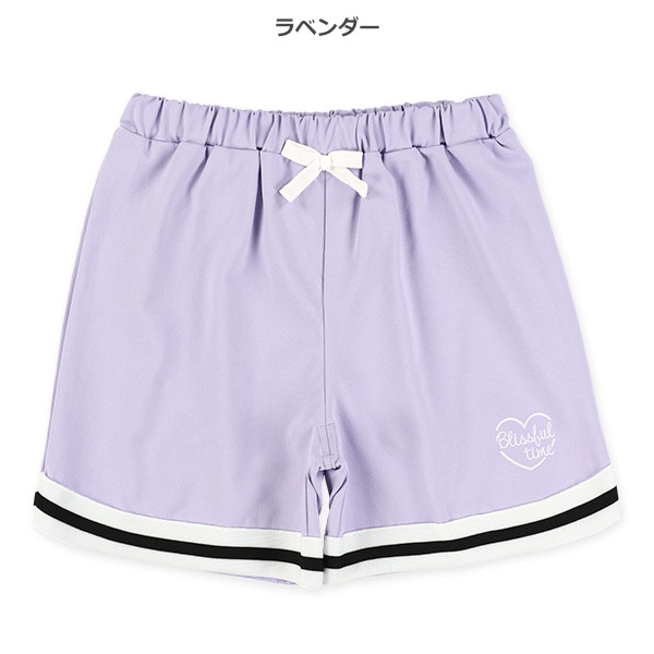 エステル裾ラインショートパンツ