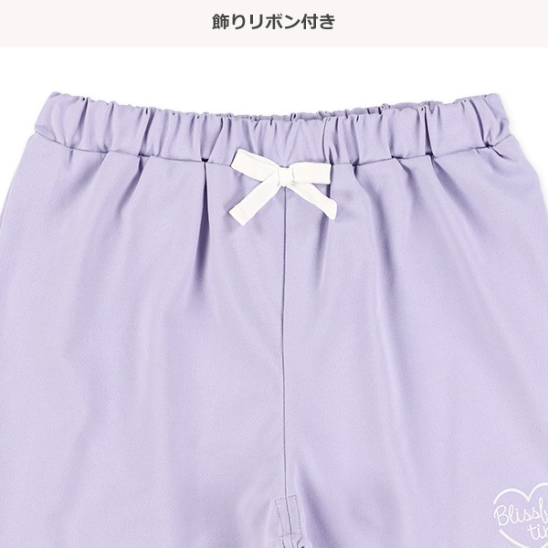 エステル裾ラインショートパンツ