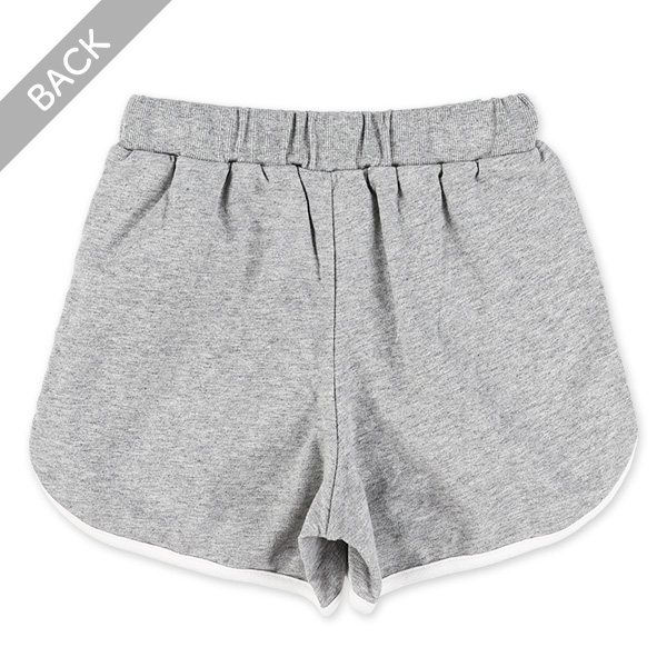 裏毛パイピングショートパンツ