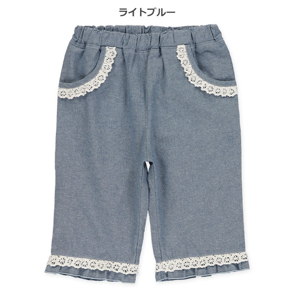 6分丈シャンブレーパンツ