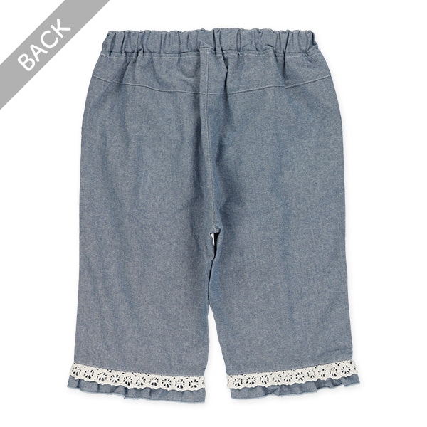 6分丈シャンブレーパンツ