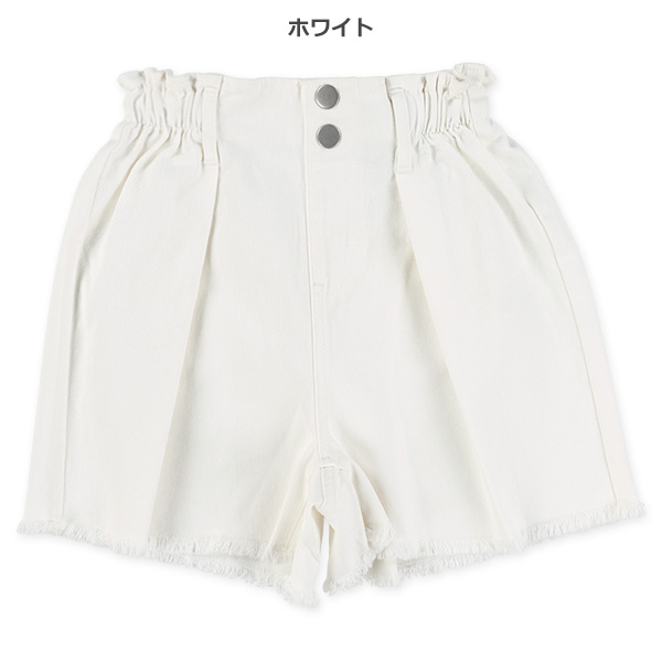 ツイルハイウエストショートパンツ