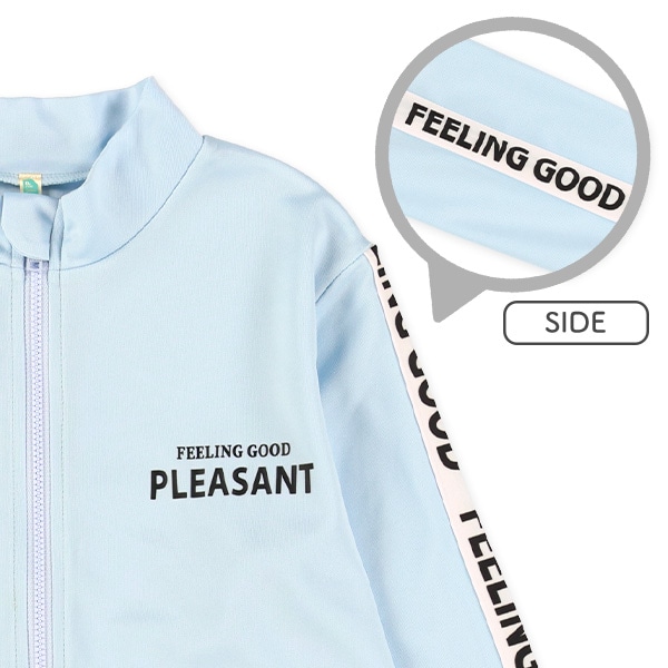 袖胸ロゴラッシュガード