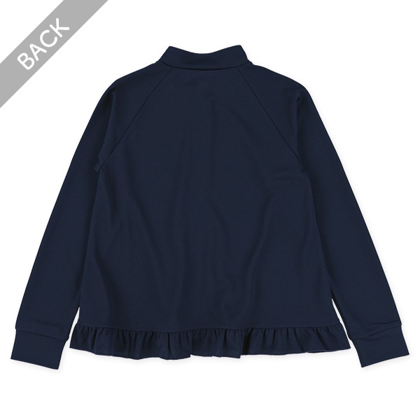 メッシュ裾フリルシンプルラッシュガード