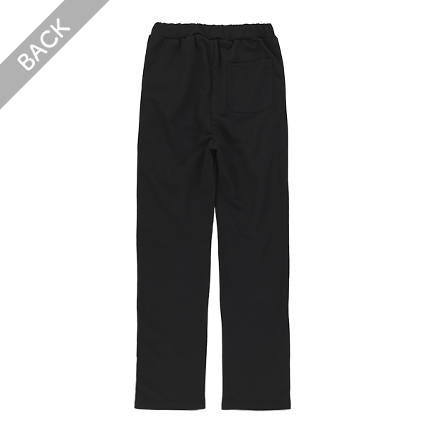 ミニ裏毛脇ラインロゴテープロングパンツ