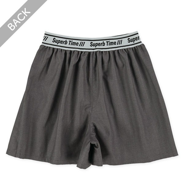 ロゴウエストゴムプリーツスカパン