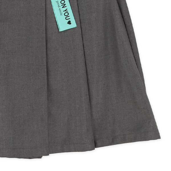 ロゴウエストゴムプリーツスカパン