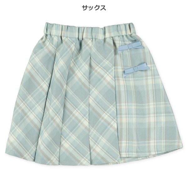 リボン付きプリーツスカート
