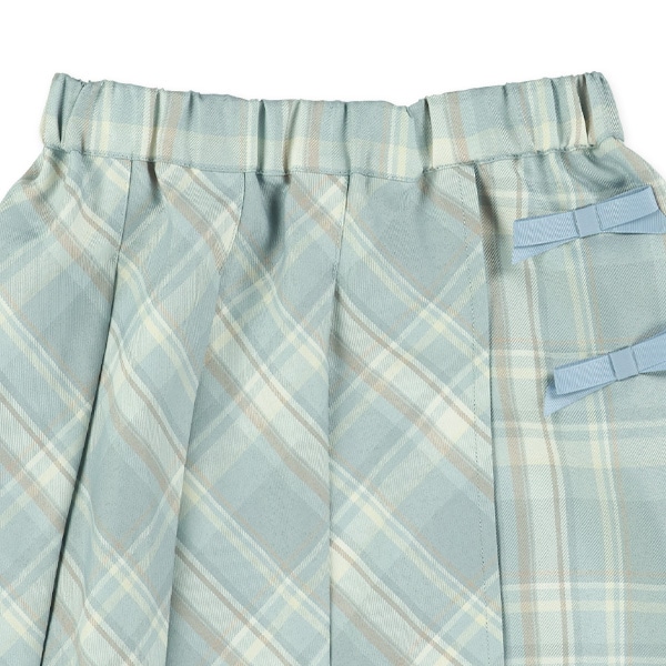 リボン付きプリーツスカート