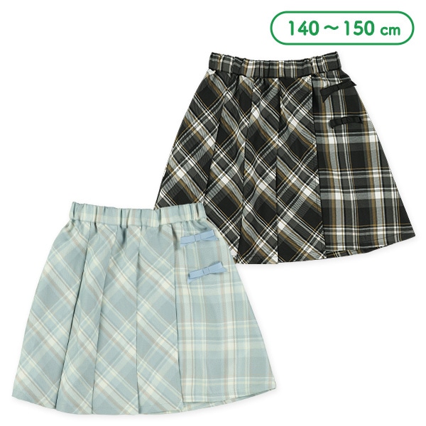 リボン付きプリーツスカート