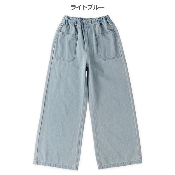 PHEENY デニムワイドパンツ 気まずい ライトブルー サイズ2*QC828