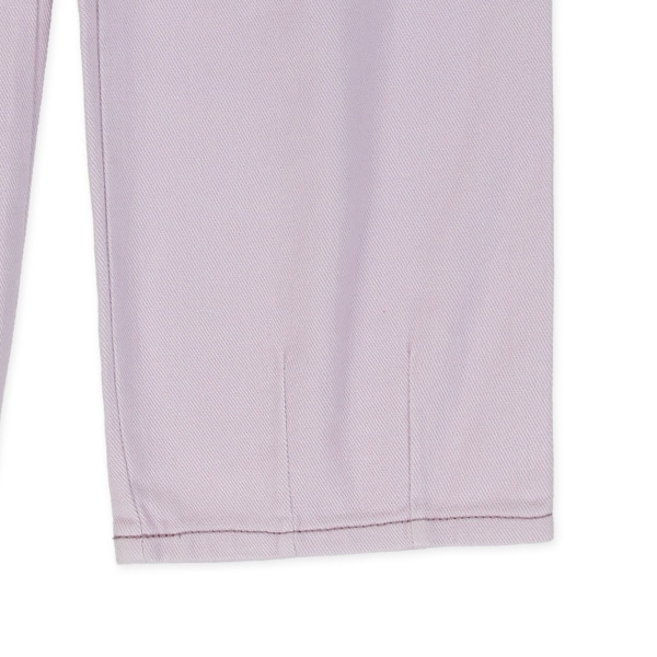 裾タック入りカラーデニムパンツ