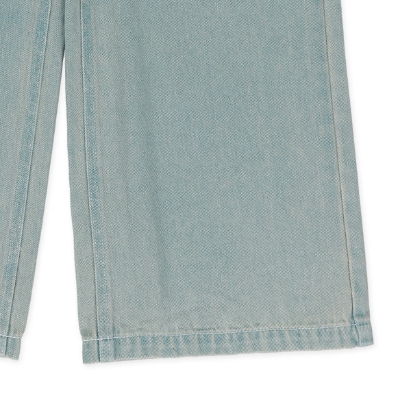 デニム前ポケットワイドパンツ