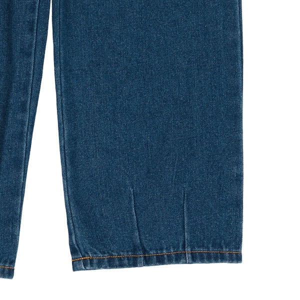 デニム裾タックパンツ