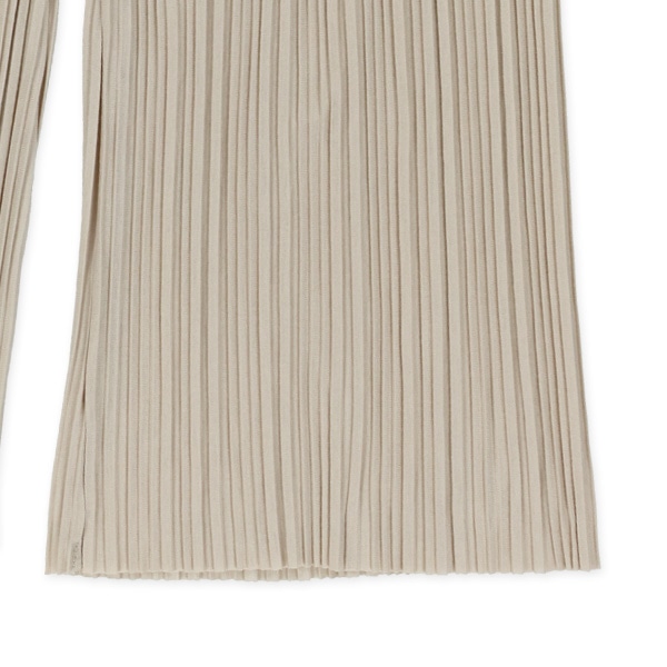 プリーツロングパンツ