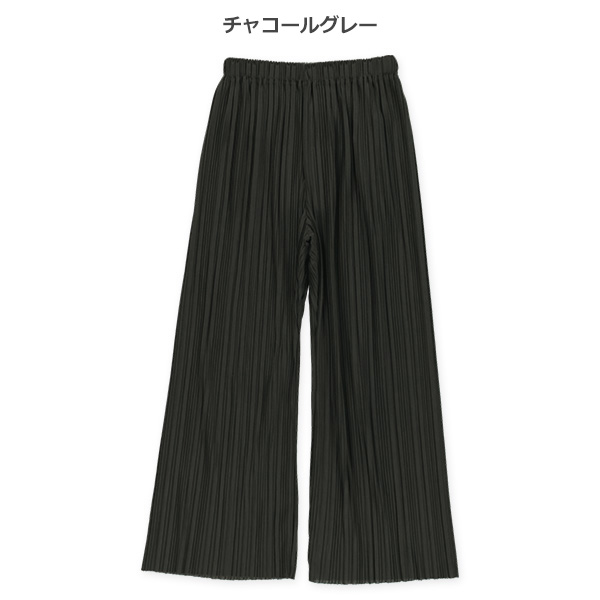 プリーツロングパンツ