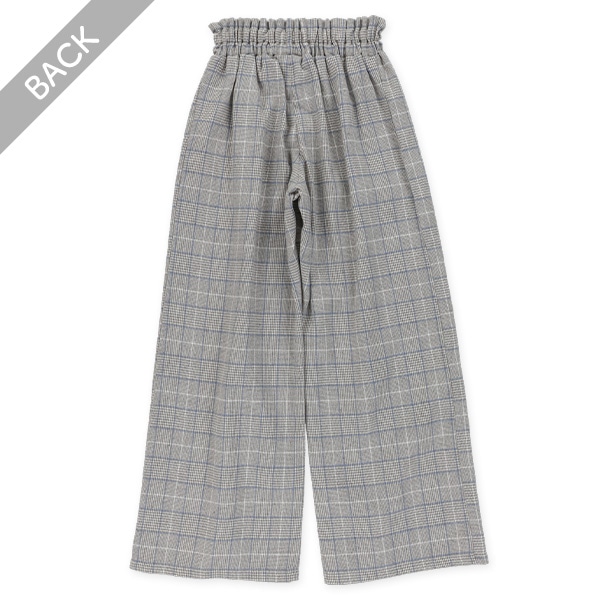 チェックワイドパンツ