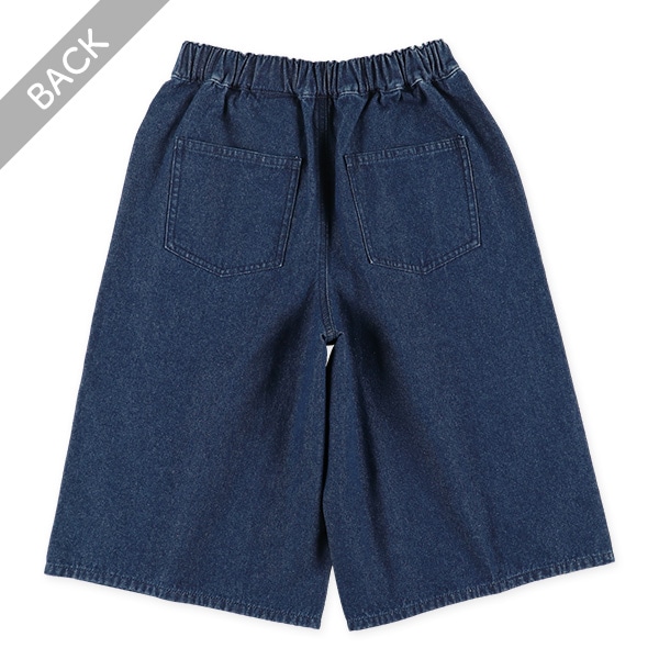 デニムワイドハーフパンツ