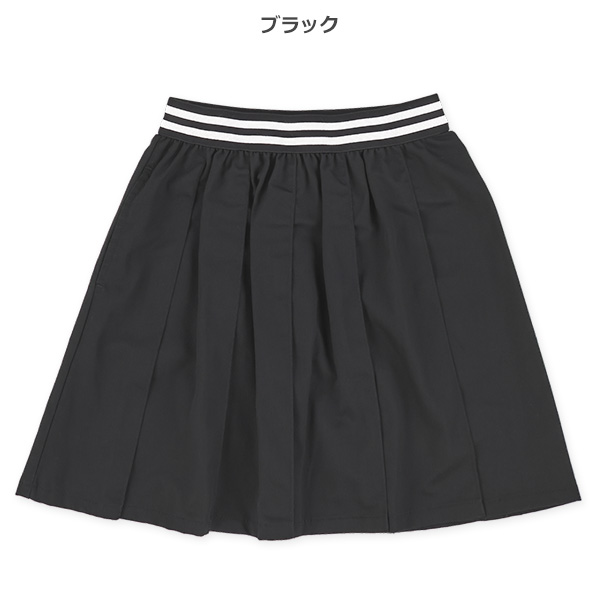 ウエストボーダーツイルプリーツスカート