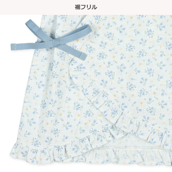 フリフリ甚平（小花柄）