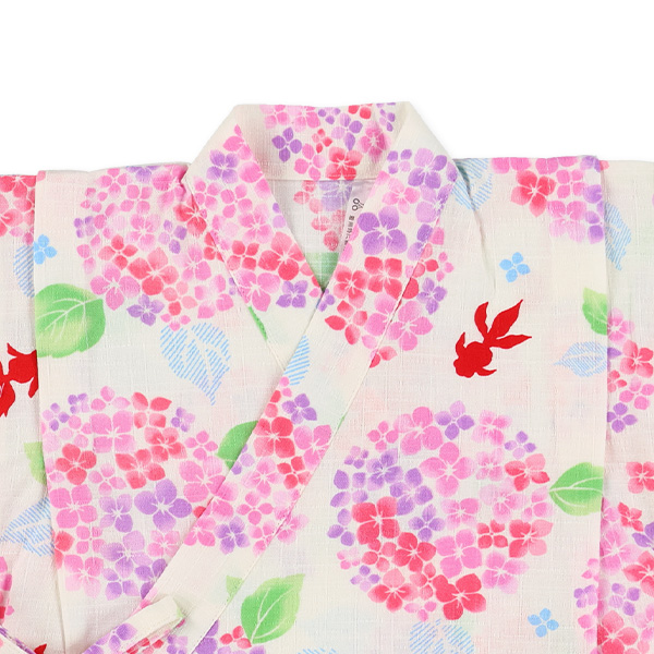 甚平（紫陽花・金魚）