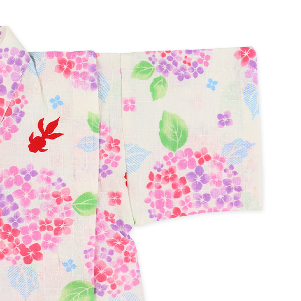 甚平（紫陽花・金魚）