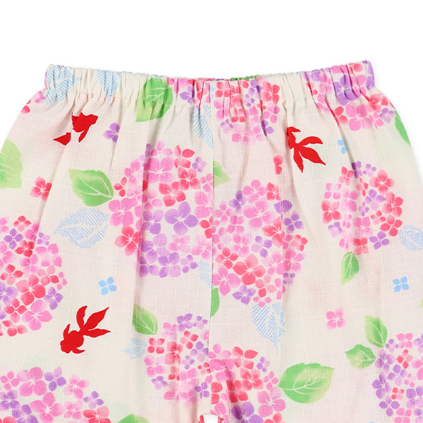 甚平（紫陽花・金魚）