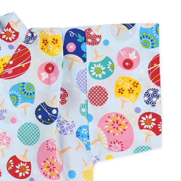 日本製 甚平（カラフルうちわ）