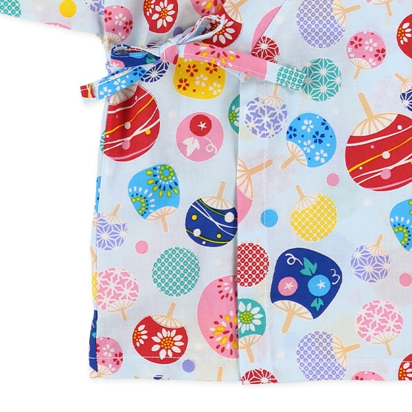 日本製 甚平（カラフルうちわ）