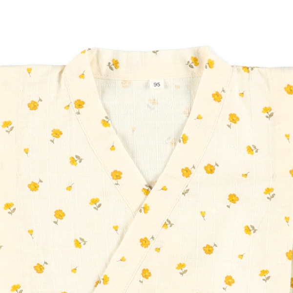 フリフリ甚平（ゼラニウム柄）