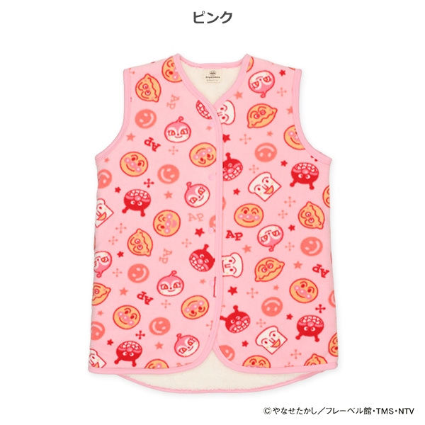 フリース裏ボアロングポンチョ（アンパンマン）