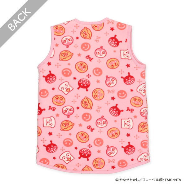 フリース裏ボアロングポンチョ（アンパンマン）