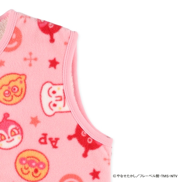 フリース裏ボアロングポンチョ（アンパンマン）