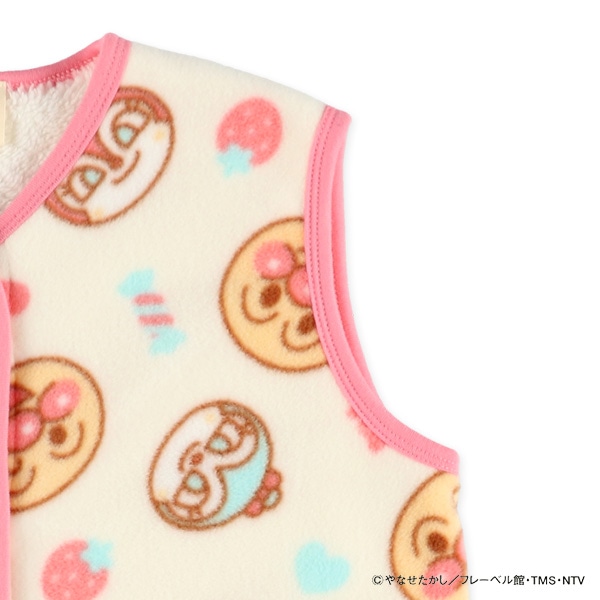 フリース裏ボアロングポンチョ（アンパンマン）