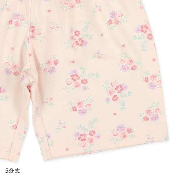 腹巻付き半袖パジャマ（小花総柄）