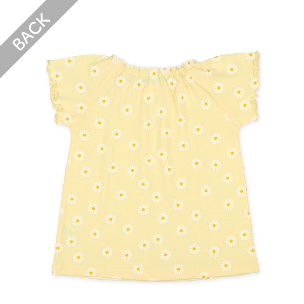 腹巻付きラグラン半袖パジャマ（デイジー総柄）