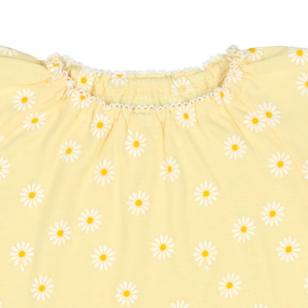 腹巻付きラグラン半袖パジャマ（デイジー総柄）