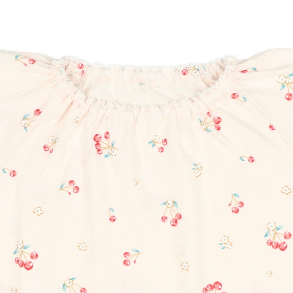 腹巻付きラグラン半袖パジャマ（チェリー）