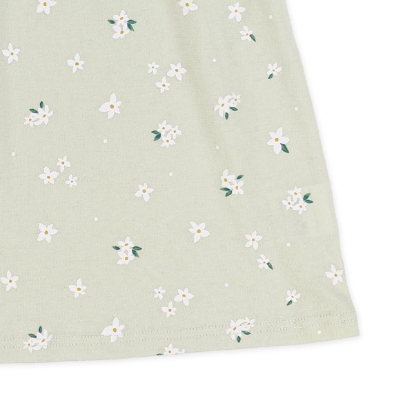 腹巻付きラグラン半袖パジャマ（ジャスミン総柄）