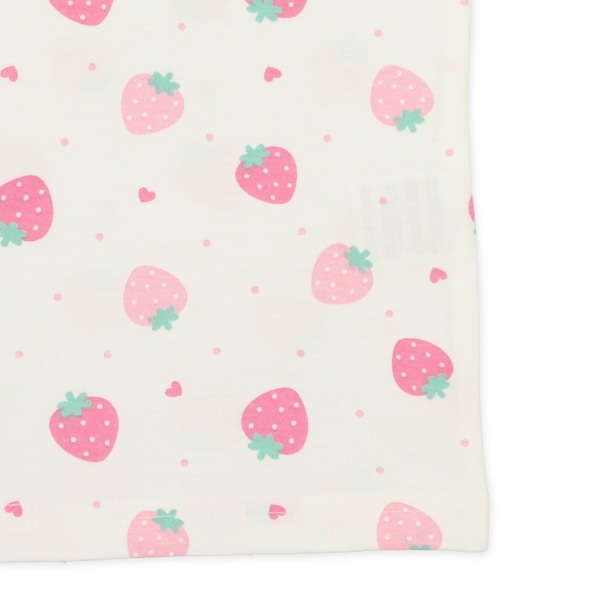 腹巻付きラグラン半袖パジャマ（いちご）