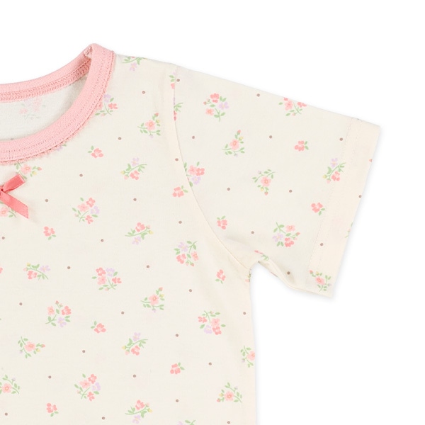 腹巻付き半袖パジャマ（小花柄）