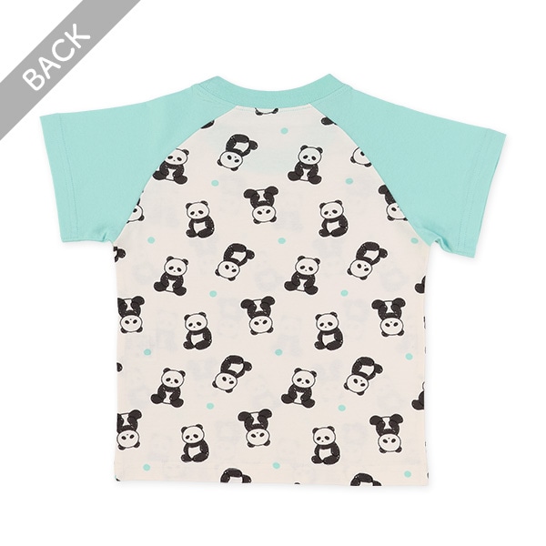 腹巻付きラグラン半袖パジャマ（パンダ）