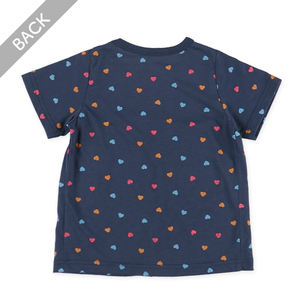 腹巻付き半袖パジャマ（ハート）