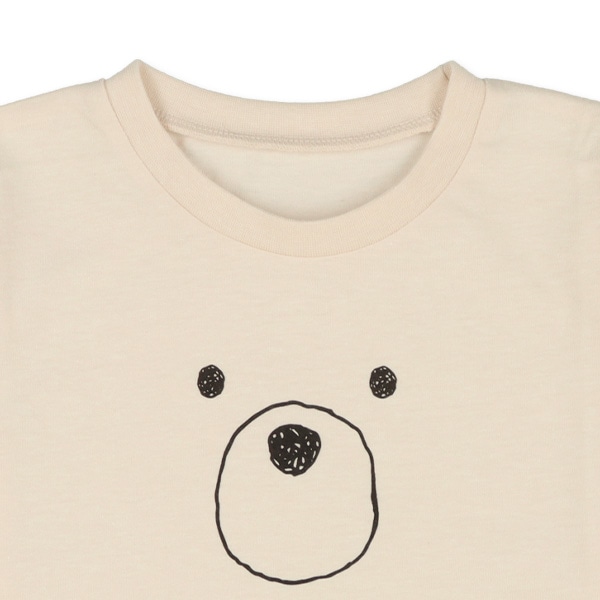 腹巻付き長袖パジャマ（くまフェイス）